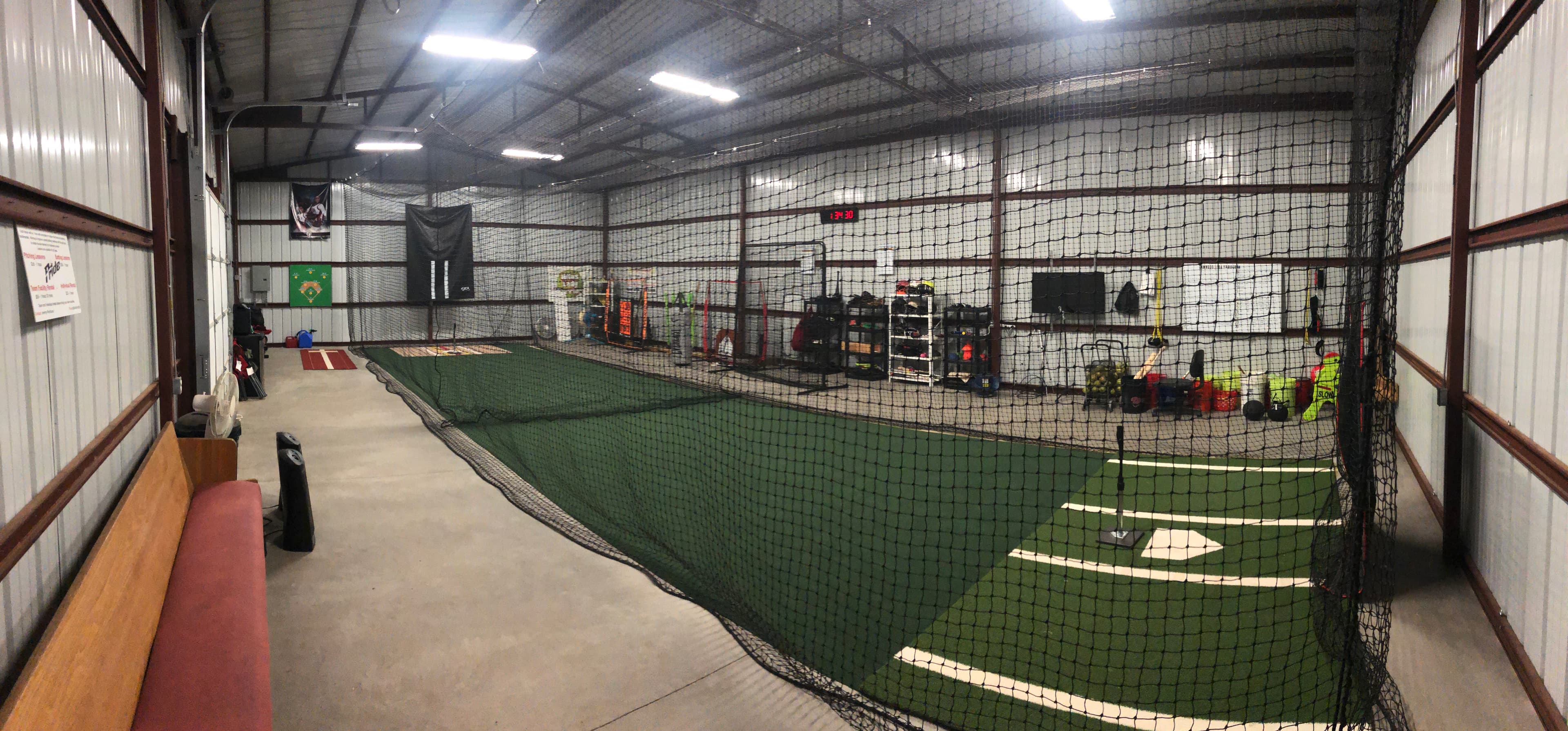 Covered Batting Cage in Blair, OK — Pitching Machine & Lighted - photo 1