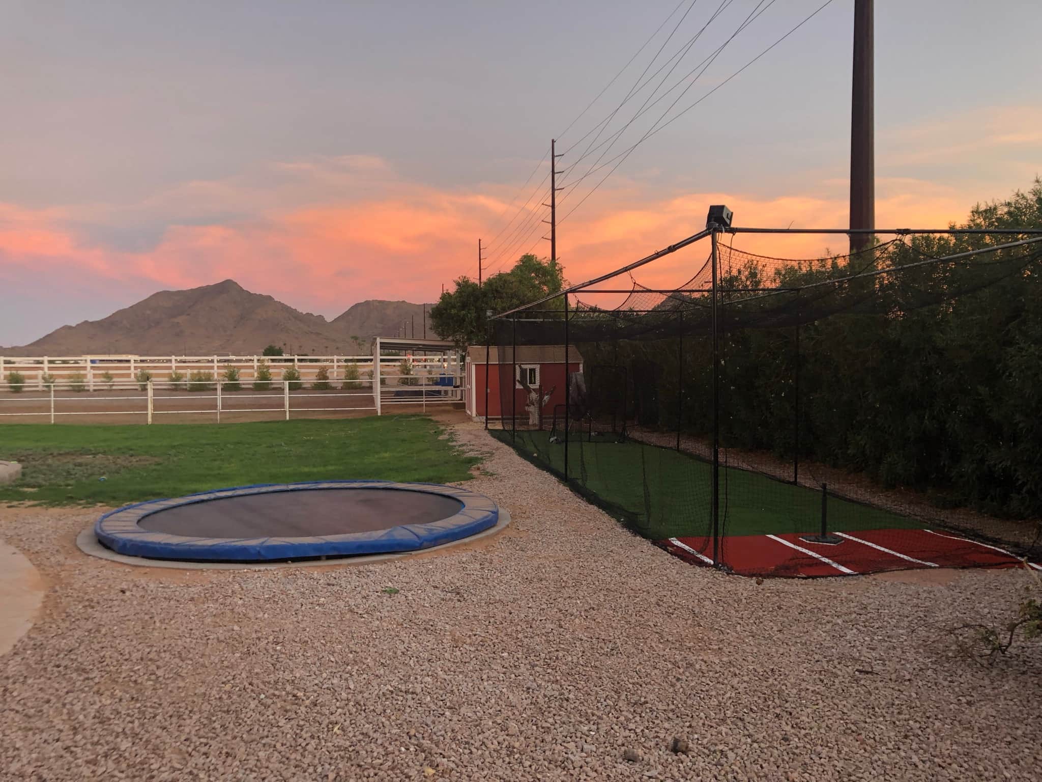 Outdoor Batting Cage in Queen Creek, AZ — Pitching Machine & Lighted - photo 4