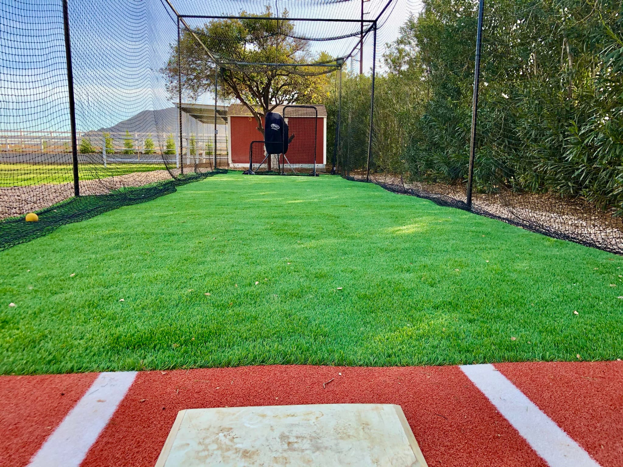 Outdoor Batting Cage in Queen Creek, AZ — Pitching Machine & Lighted - Batting cage rental in Queen Creek, AZ