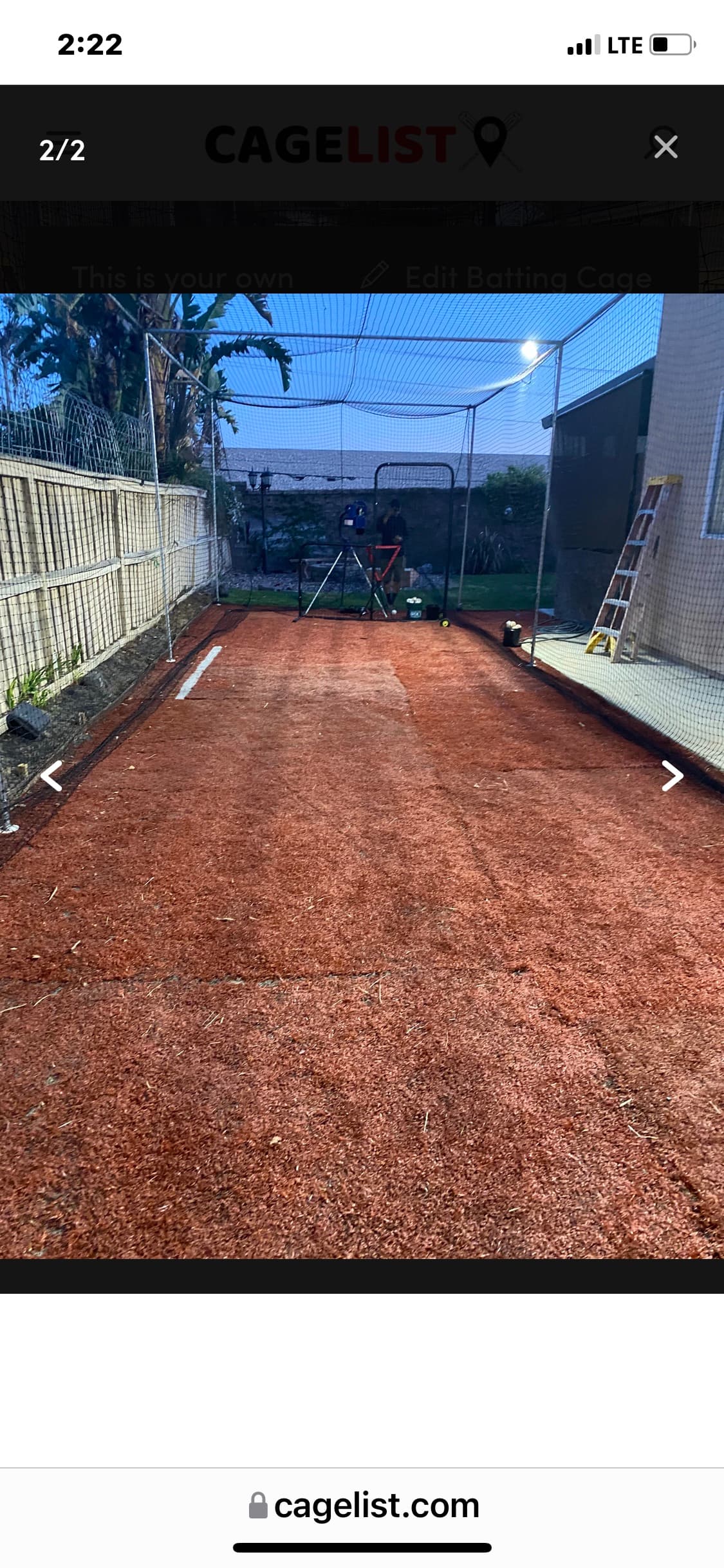 batting cage with pitching machine and lights in Riverside, CA - photo 3