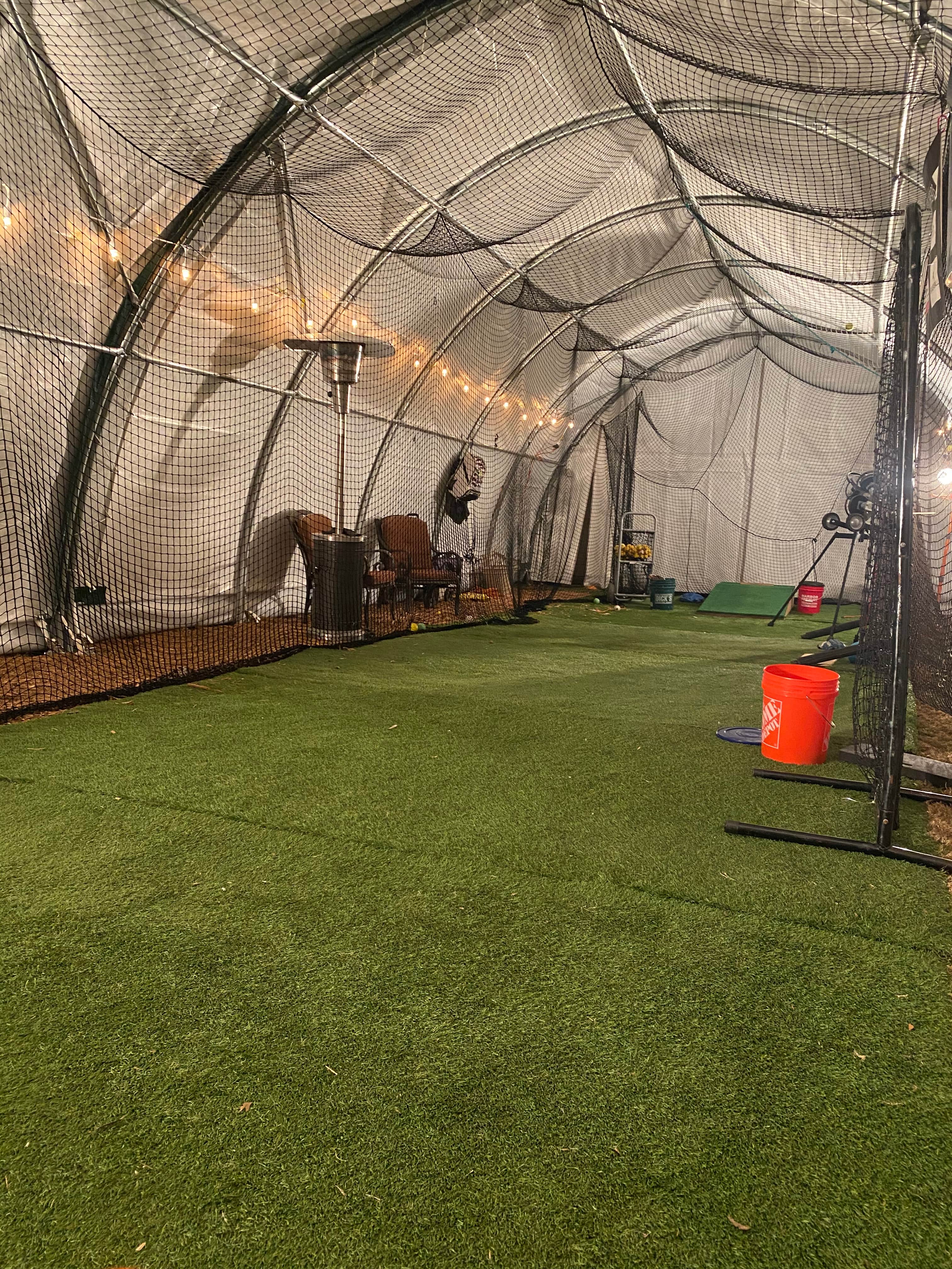 Covered Batting Cage in Little Elm, TX — Pitching Machine & Lighted - photo 3