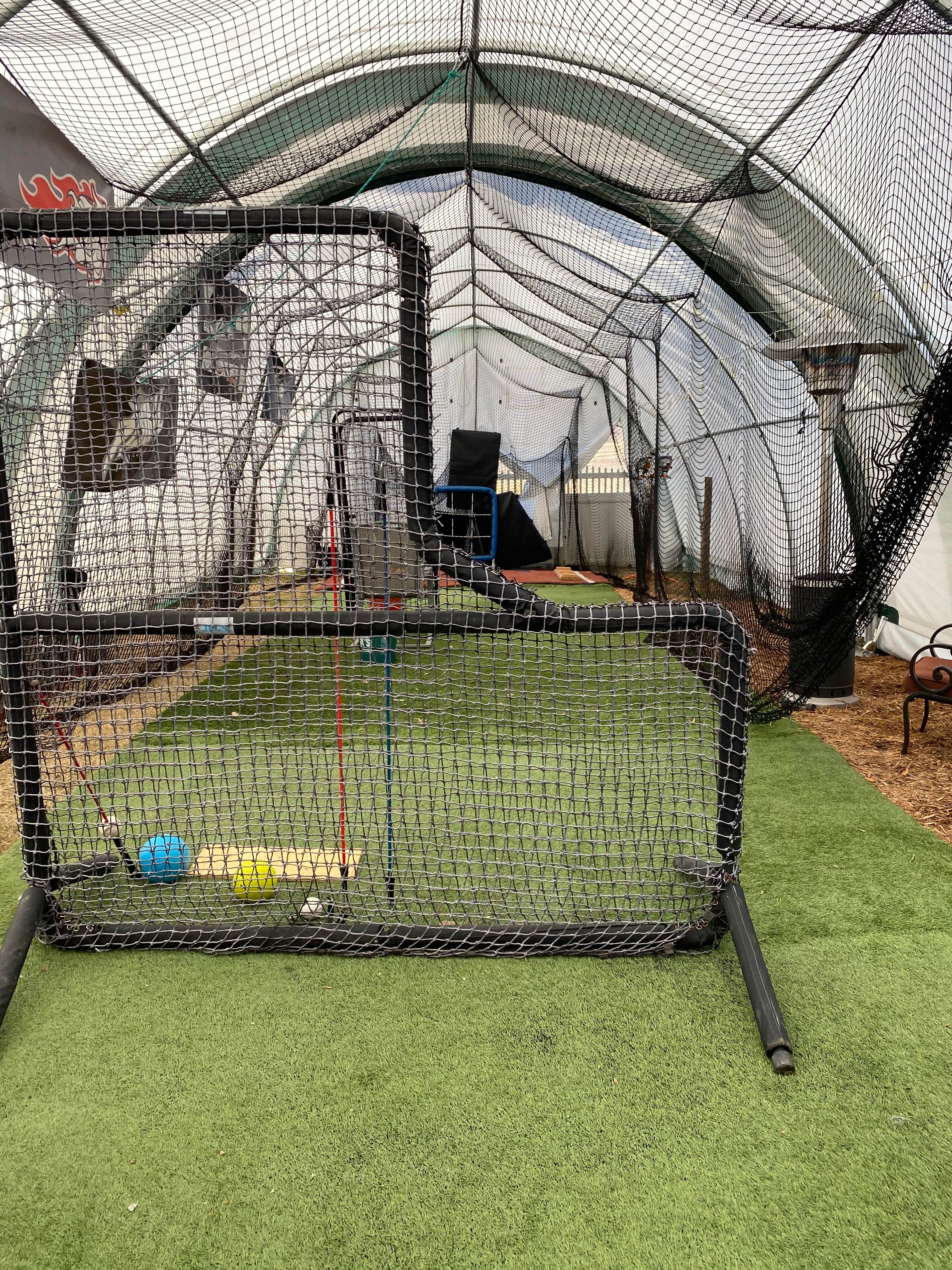 Covered Batting Cage in Little Elm, TX — Pitching Machine & Lighted - photo 2