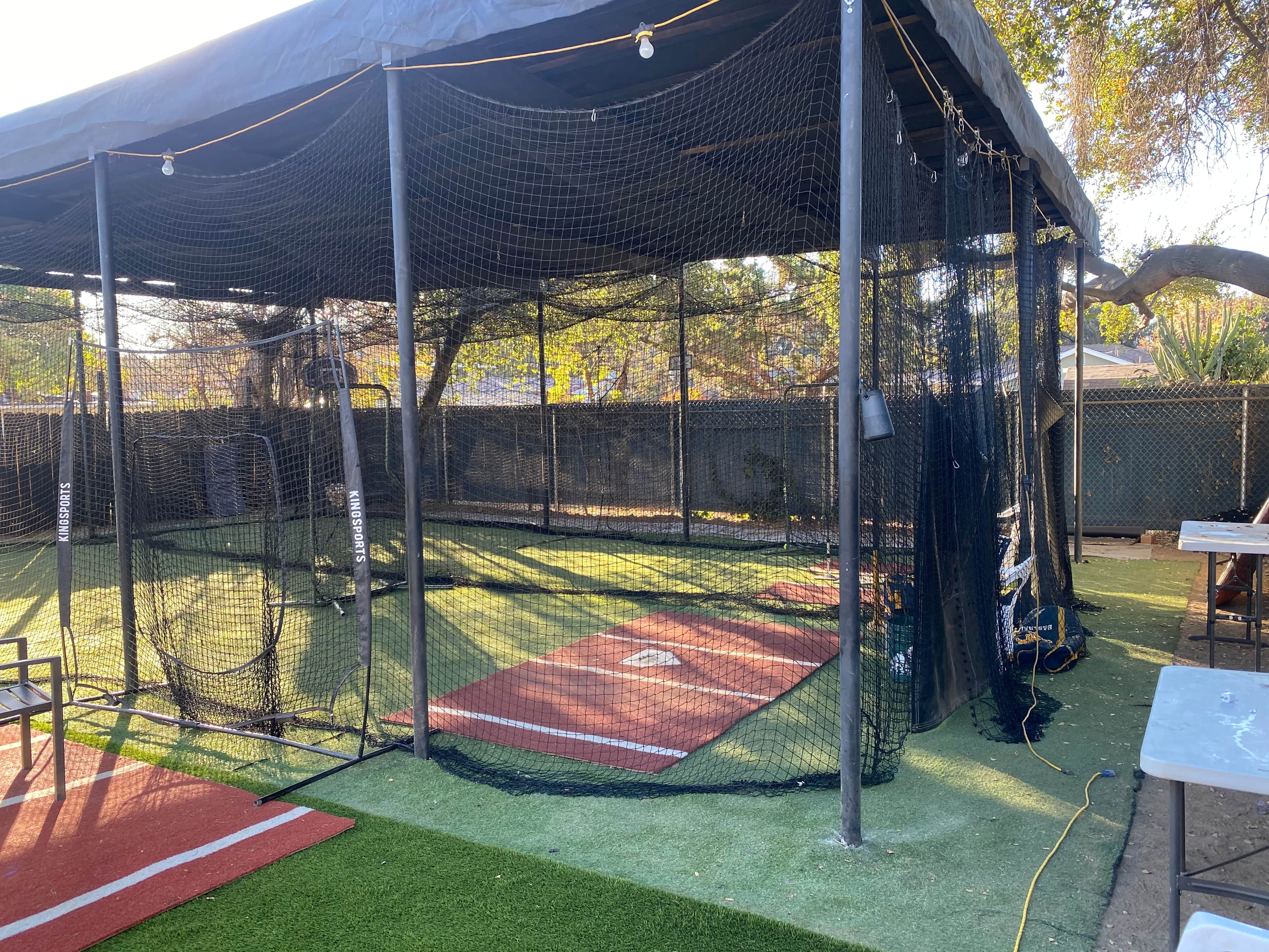 Covered Batting Cage in Pasadena, CA — Lighted & Turf photo 2
