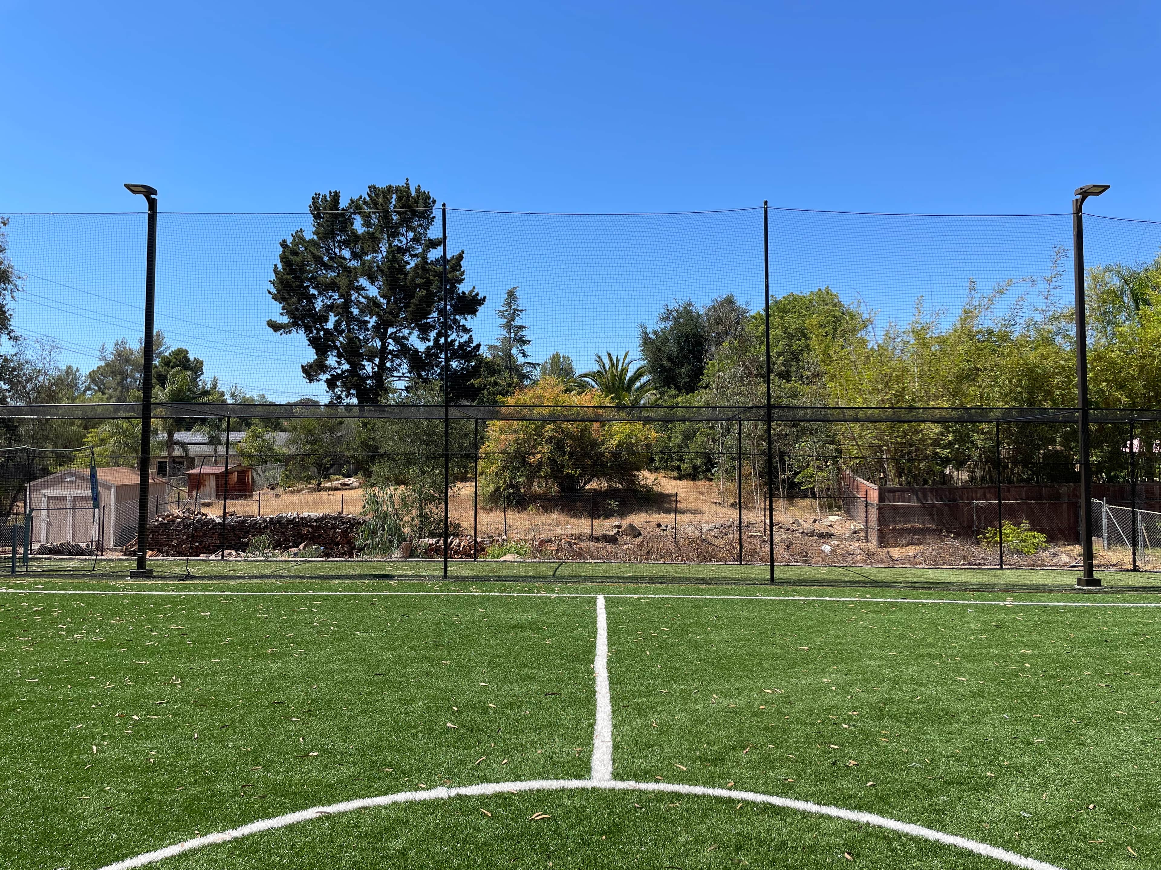 Backyard Batting Cage in Poway, CA — Lighted & Turf