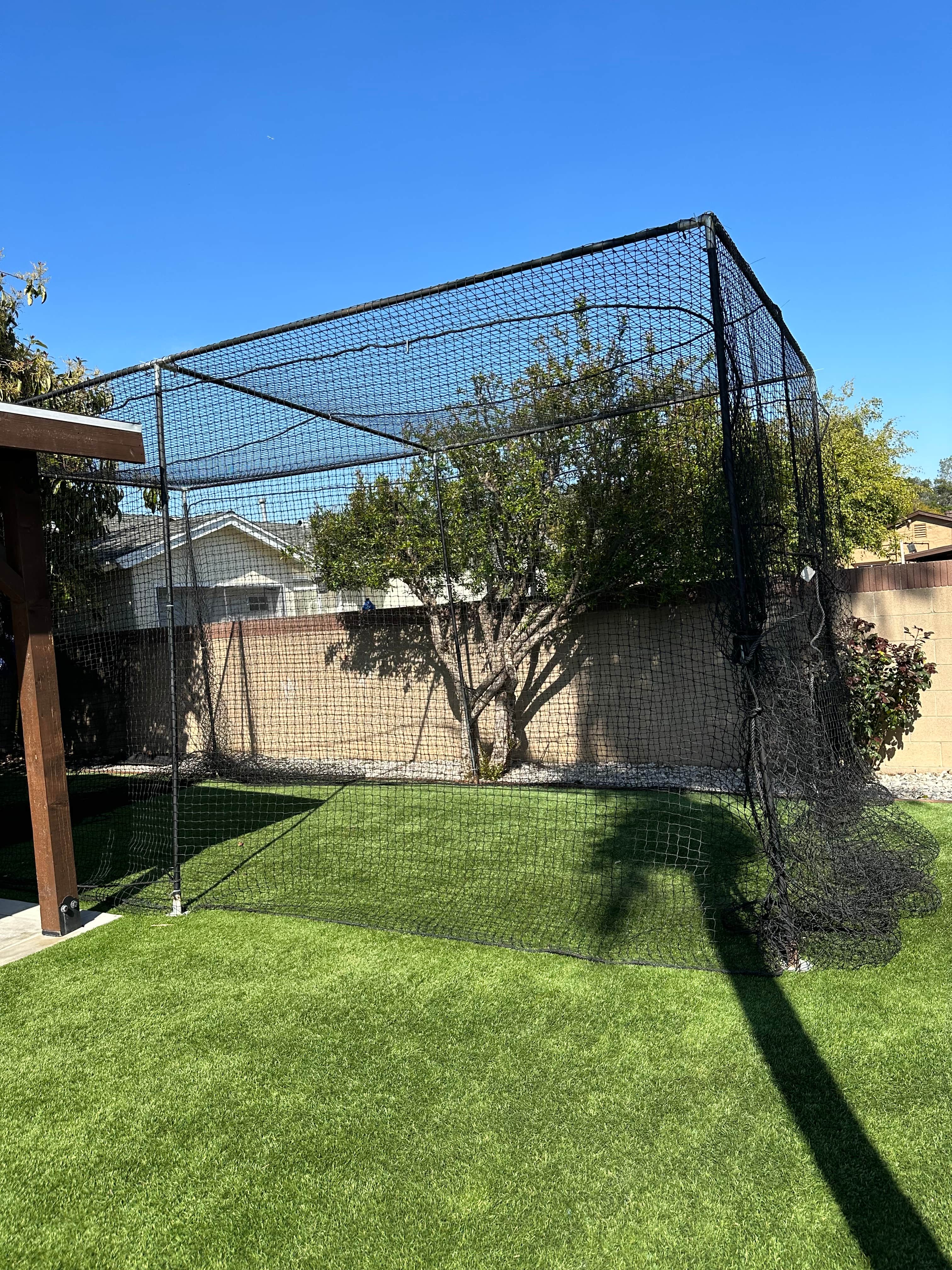 Backyard Batting Cage with Turf in Whittier, CA - photo 2