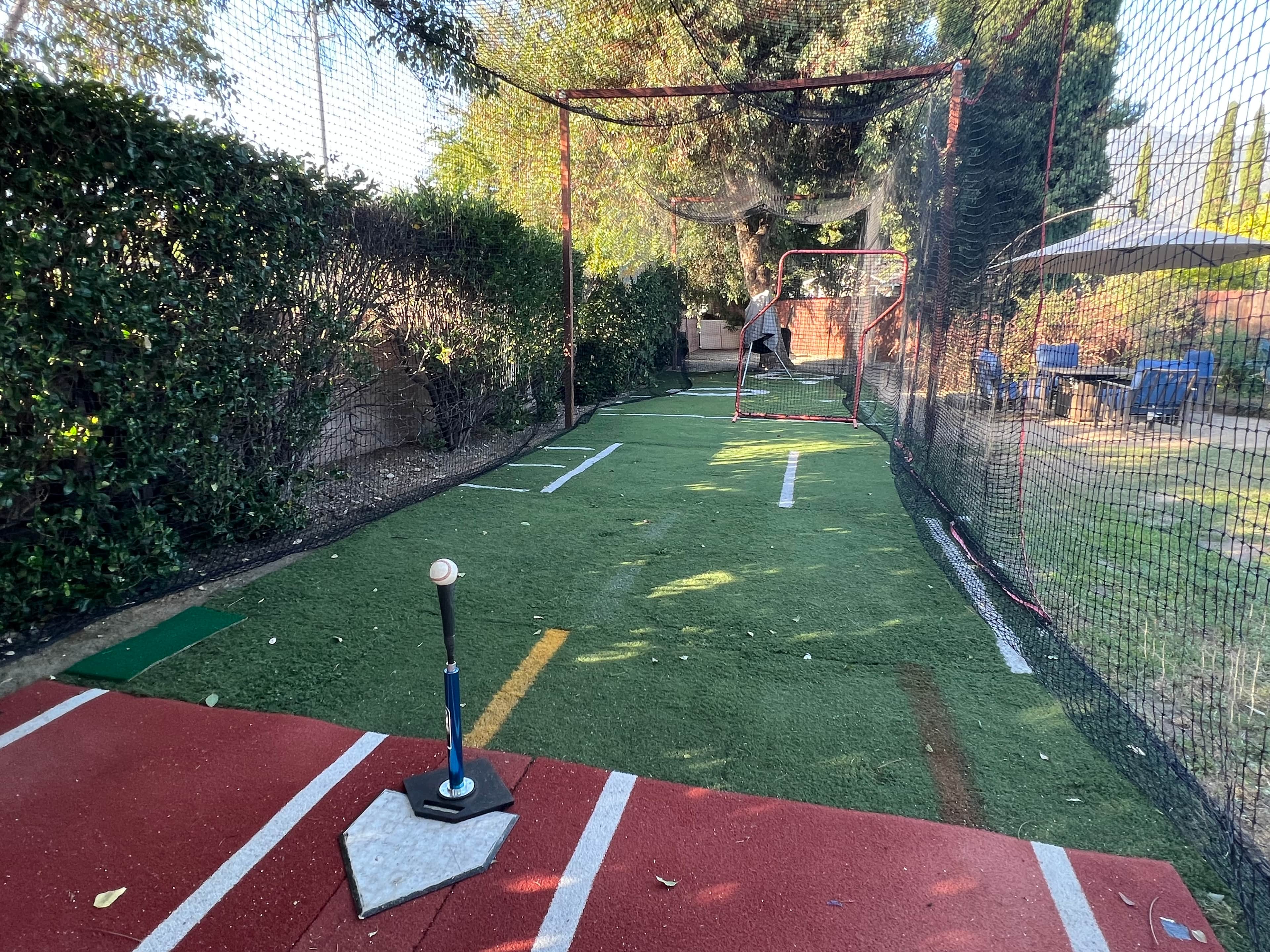Outdoor Batting Cage in Pasadena, CA — Pitching Machine & Turf