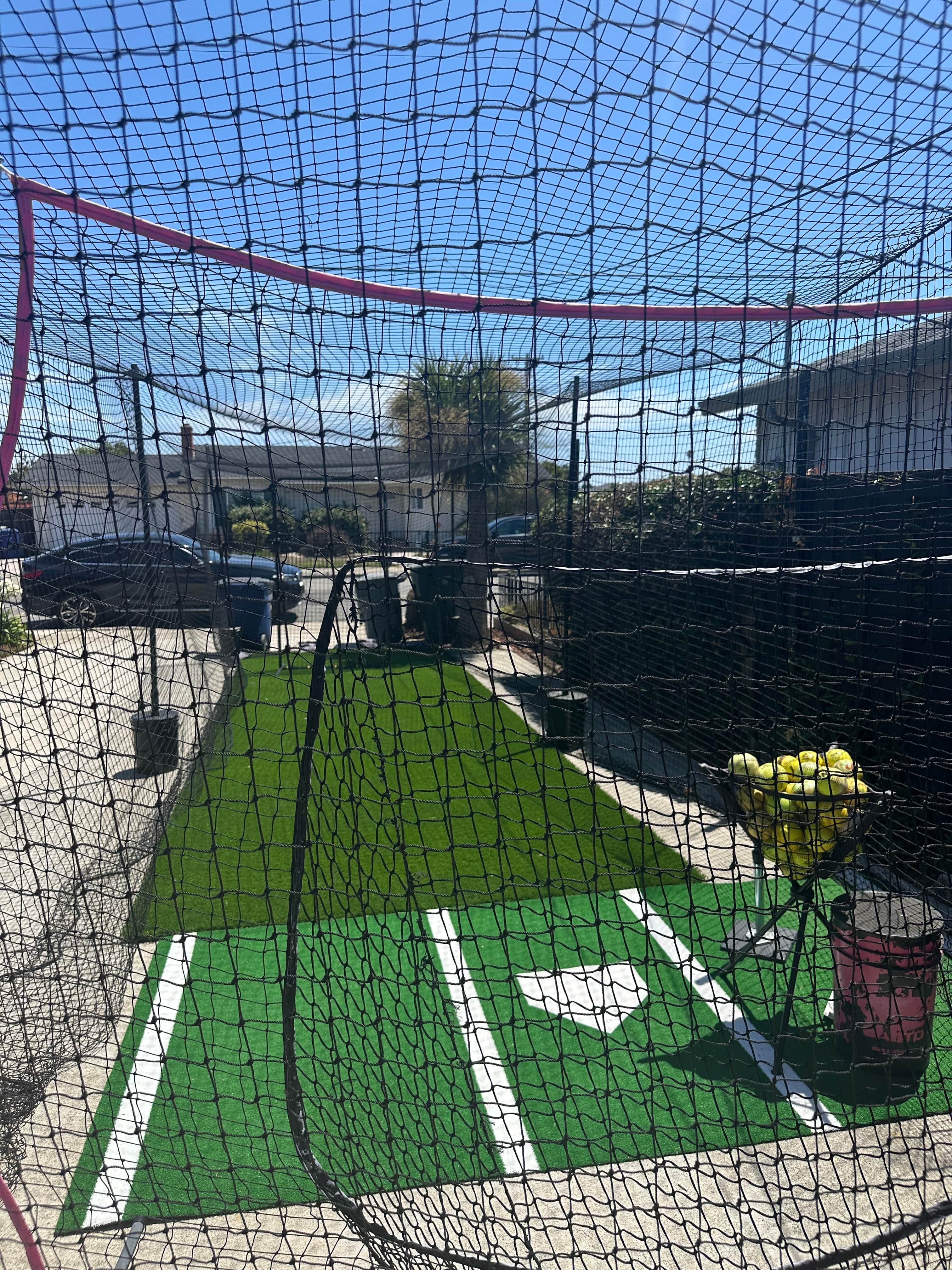 Enough to Do a Job-driveway Batting Cage in San Leandro, CA